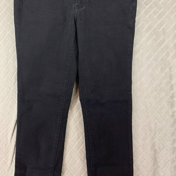 Calvin Klein Womans 28 Denim Jeans Black Ultimate Skinny Mid Rise Stretch Grunge - Picture 3 of 15
